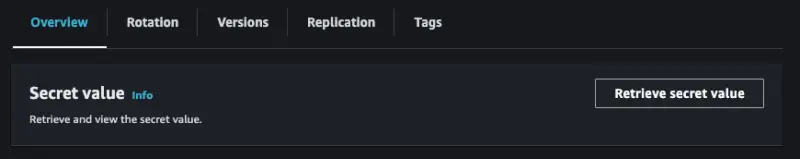secretsmanager retrieve